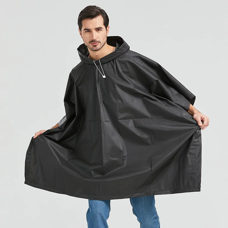 Raincoat Poncho EVA Raincoat Hoode Childen Backpack Rain Cape Loose Women Men Adult Poncho Raincoats Outdoor Hiking Travel Bicycle