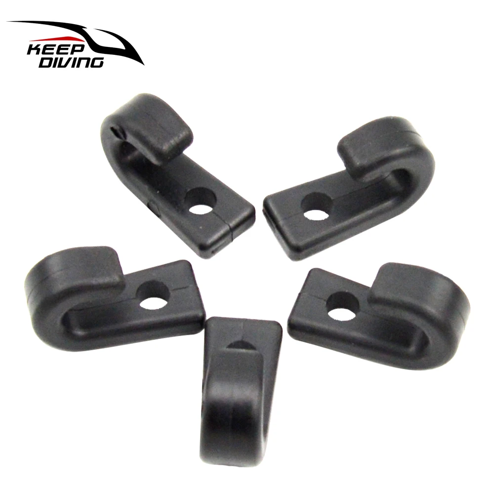 2 PCS  J Shape Hook Durable Plastic J Shape Hooks for Kayaks Canoes Rowing Boats Accessory