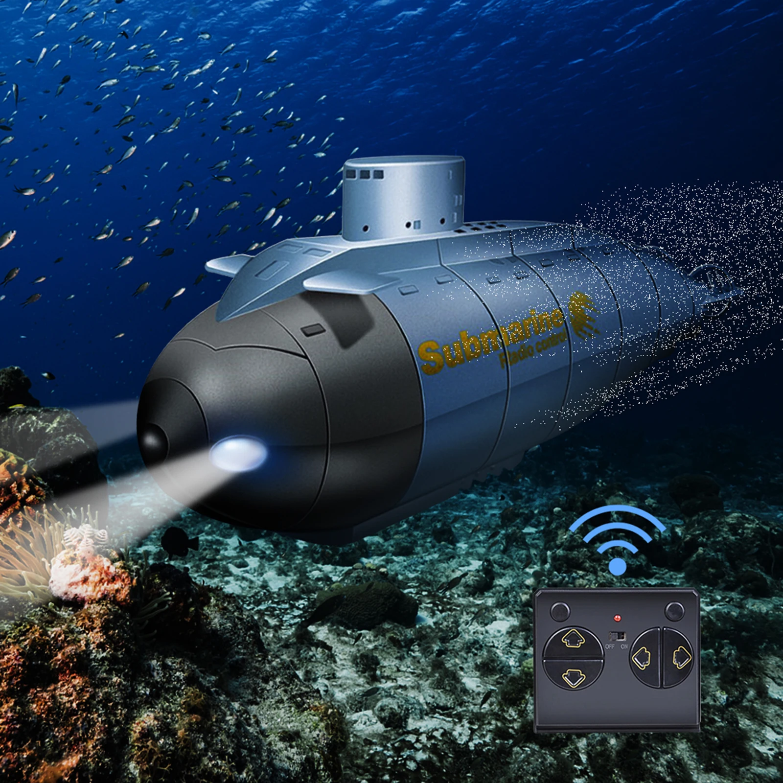 6 Canales 2,4 GHz Eléctrico RC Barco Buceo Juguetes RC Submarino Para Ninos Ninos Ninas Likrtyny