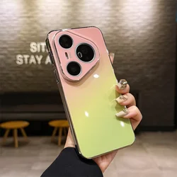 Gradient Color Tempered Glass Phone Case with Camera Lens Protection Cover for Huawei Mate 60 (A1)