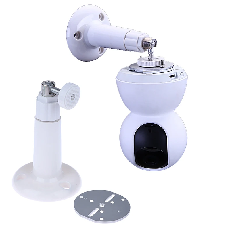 Camera Holder Camera Holder Stand Security Camera Bracket Security Wall Mount Bracket Security Camera Mount 1Pc Base Bracket Smart Camera No Drilling Sticking Hoisting Wall Hanging Inverted Installation Holder Indoor Camera Mount