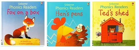 Age 0-3 Usborne Phonics Readers English Book P Child Kids Early Education Word Sentence Learning 3 books