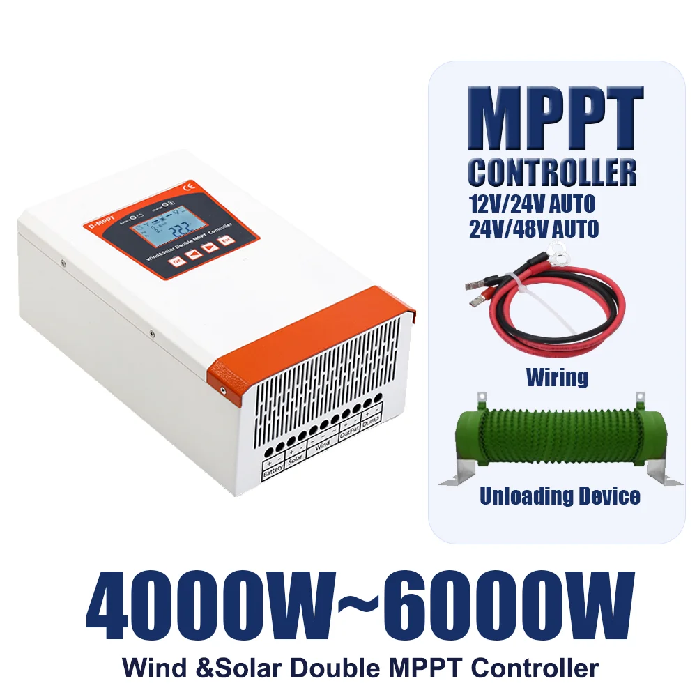 Double MPPT Wind Energy Hybrid System Charge Solar Controller 6kw 12v ...