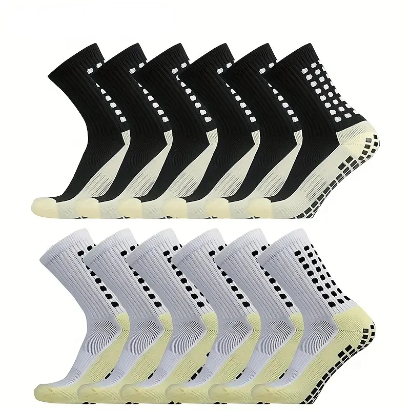 Breathable Anti-Slip Silicone Sports Socks - 4 Pairs