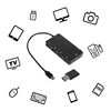 5 in 1 USB Hub Micro USB OTG 4 Port Hub Power Adapter Cable Supports Hot Swap Drop Shipping 6