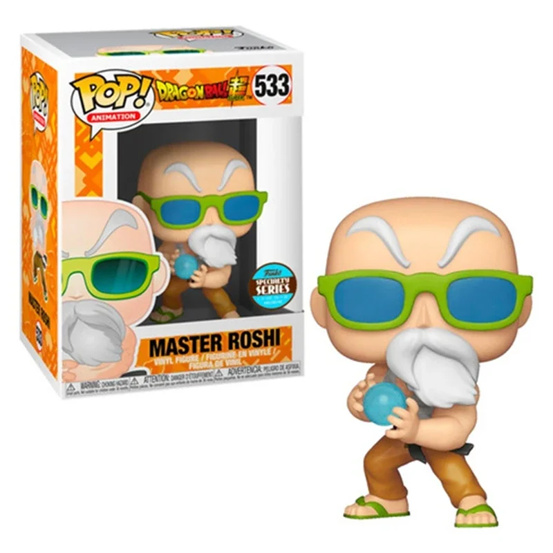 thumbnail image 2 of FUNKO POP - Figura de acción de Dragon Ball Z Master Roshi n.º 533, modelo coleccionable, juguetes para niños, regalo, 2 of 5