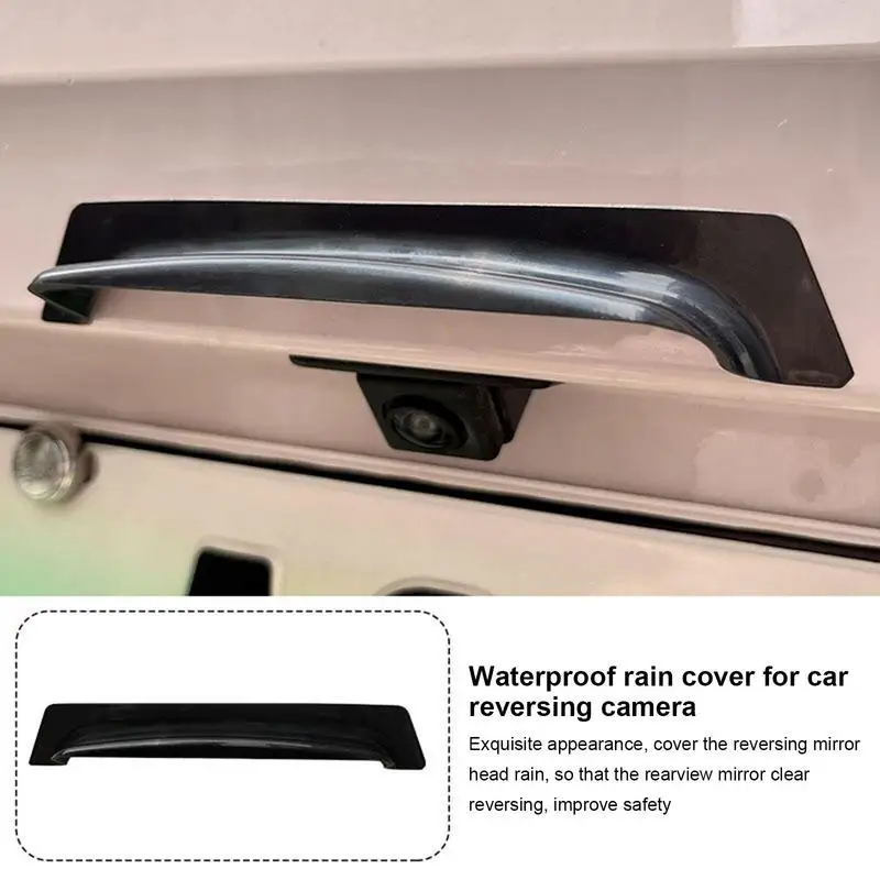 Rear Reversing Camera Rain Visor Shield Car Modification Outdoor Rainproof Shield Anti-rain Protective Sticker 5.70*0.98inch car camera rain shield