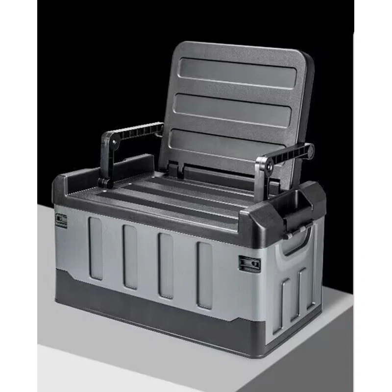 Car Trunk Box Toolbox Extra Large Car Seat Storage Case Folding Outdoor Organizer Plastic With Waterpoof Bag With waterproof bag 6