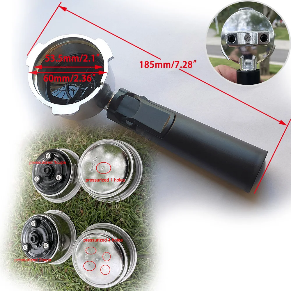 51mmCoffeePortafilterFilterWithPressureBasketforHomixHibrew