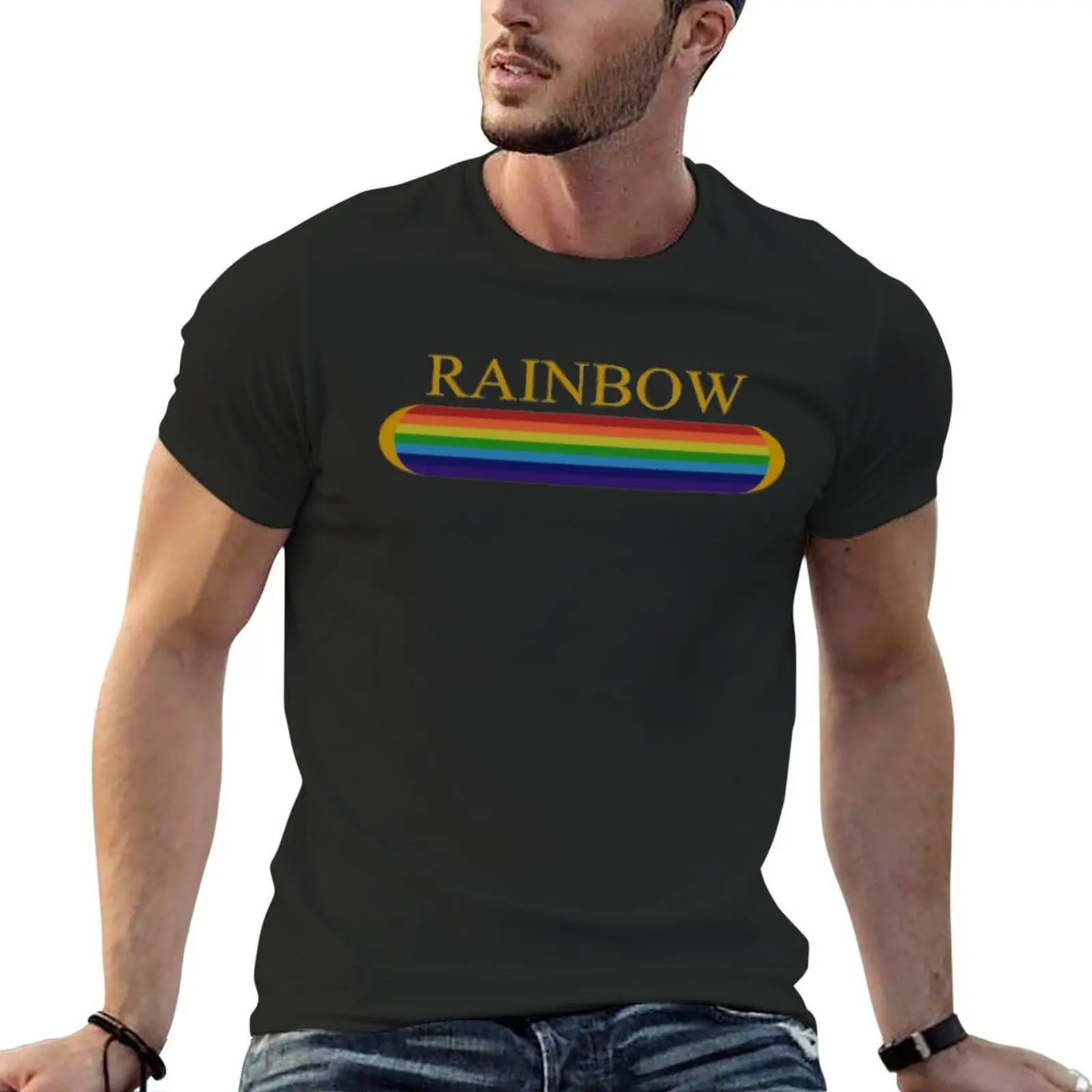 

Rainbow high Avery styles (rainbow logo) T-Shirt animal prinfor boys plain quick drying mens fashion