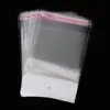 200pcs Self Adhesive Seal OPP Bags with White cardboard and Hanging Holes - Transparent Plastic Poly Bag Jewelry Gift Packaging 1