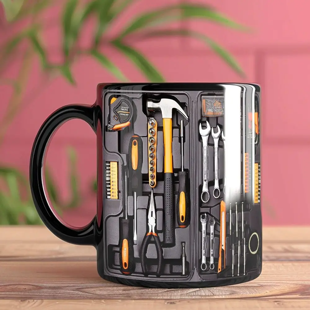 Funny Coffee Mug Mechanic Toolbox Set , Auto/Car Mechanic Gift 11 OZ