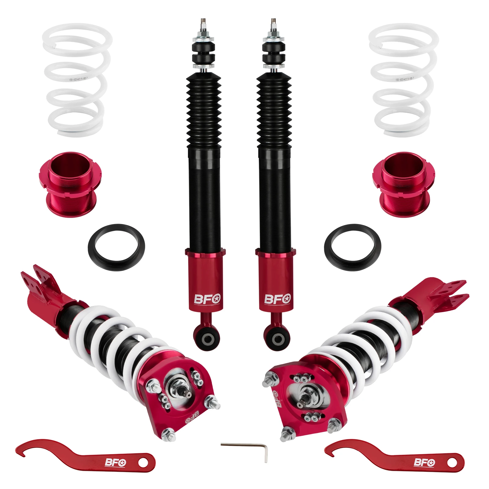 

BFO Adjustable Coilovers 24 Way Lowering Kit for Ford Mustang 4th 94-04 SN95 Shocks Absorbers Coilover Shocks Struts Kit