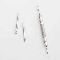 Durable Metal Watch Band Spring Pins - 2.3mm Thickness, 22mm/26mm Spring Bars - 22for Garmin Fenix6 (Silver)