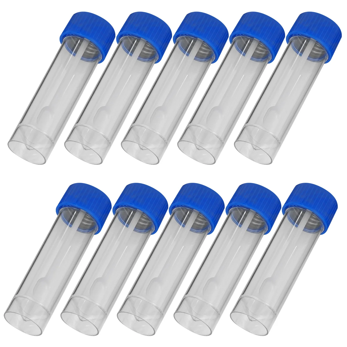 

10 Pcs Sampling Cup Plastic Sample Specimen Bottle Stools Test Container Urine Mini Small