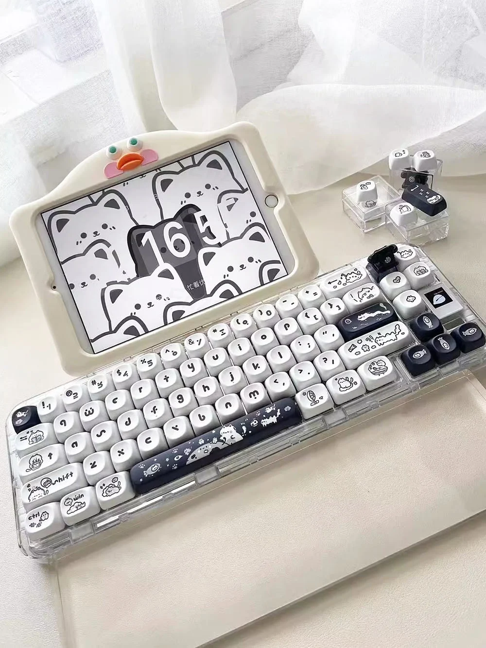 Kawaii Mao Profile Cat Fantasy Keycap Set (140 Keys) - Special Edition