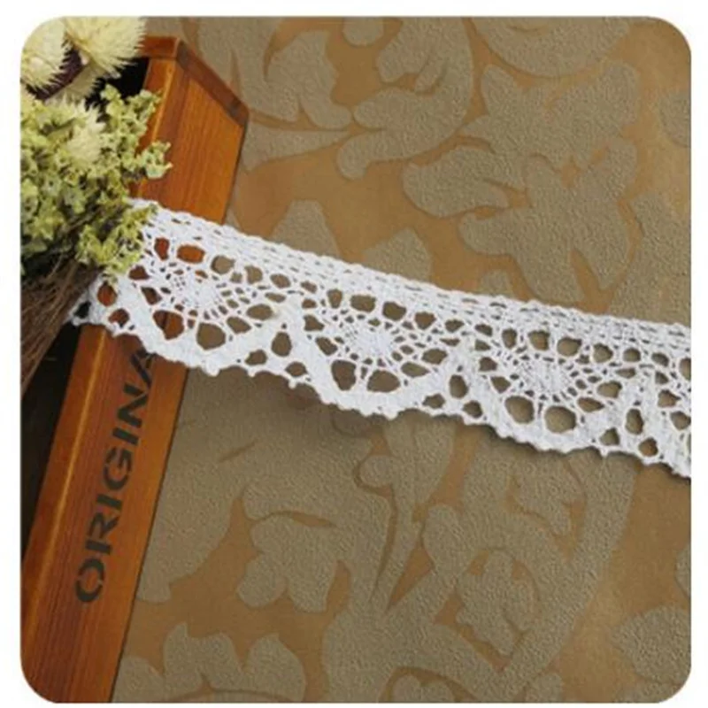 Hot 10 Yards High Quality White Lace Ribbon Tape 40MM Lace Trim DIY  Embroidered For Sewing Decoration African Lace Fabric Ribbon - Price  history & Review, AliExpress Seller - Kittery Crafts Store