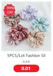 100 Pcs Candy Color Hair Bands for Girls