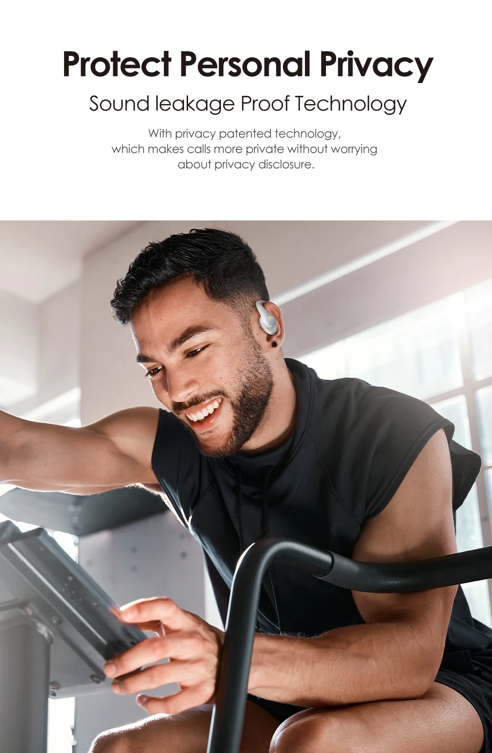 Wireless Headphones- protect personal privacy- Smart cell direct