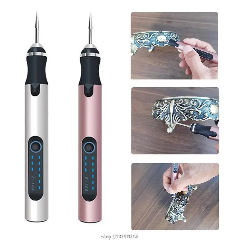 Electric Engraver Pen,Engraving Tool Kit For Metal Glass Stones