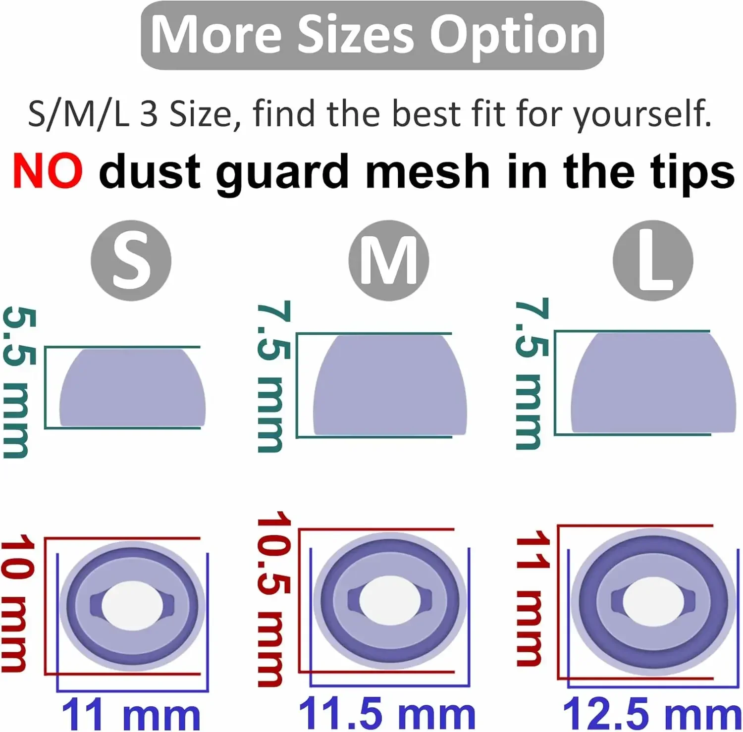 For Samsung Galaxy Buds Pro Eartips Earbuds Silicone Replacement Ear Pads Buds Earplugs Earphone Accessories Soft L/M/S Earplug