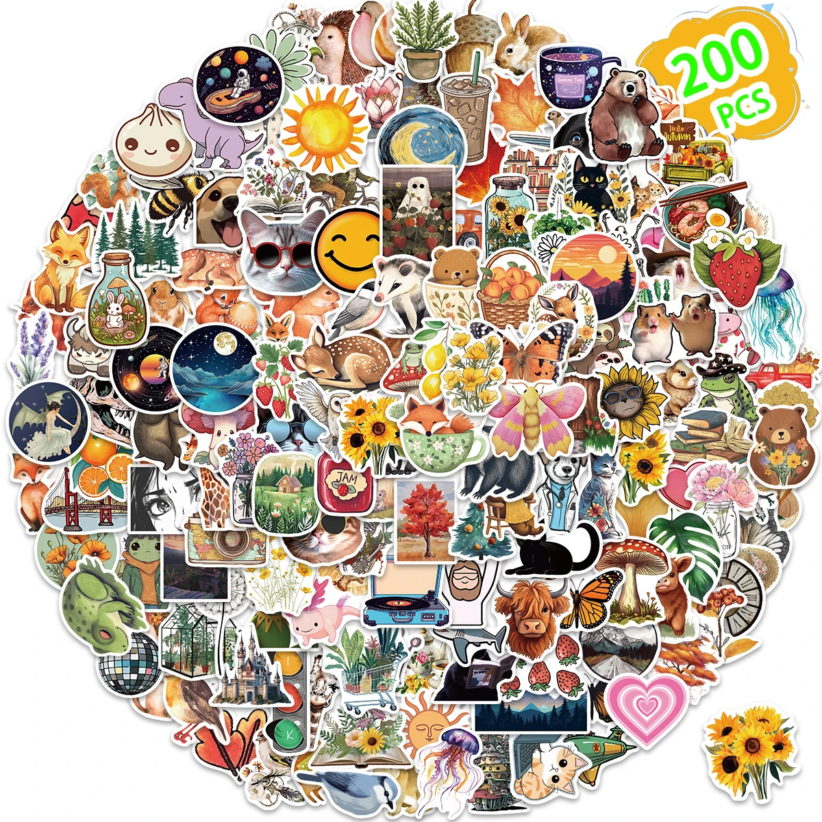 Charming Waterproof Vinyl Stickers for Water Bottles and Laptops