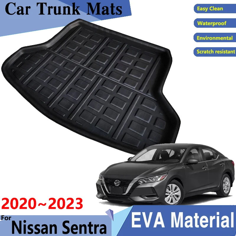 

Car Trunk Mat For Nissan Sentra Sylphy B18 2020 2021 2022 2023 Auto Resistant To Dirt Trunk Rear Easy Clean Pads Car Accessories