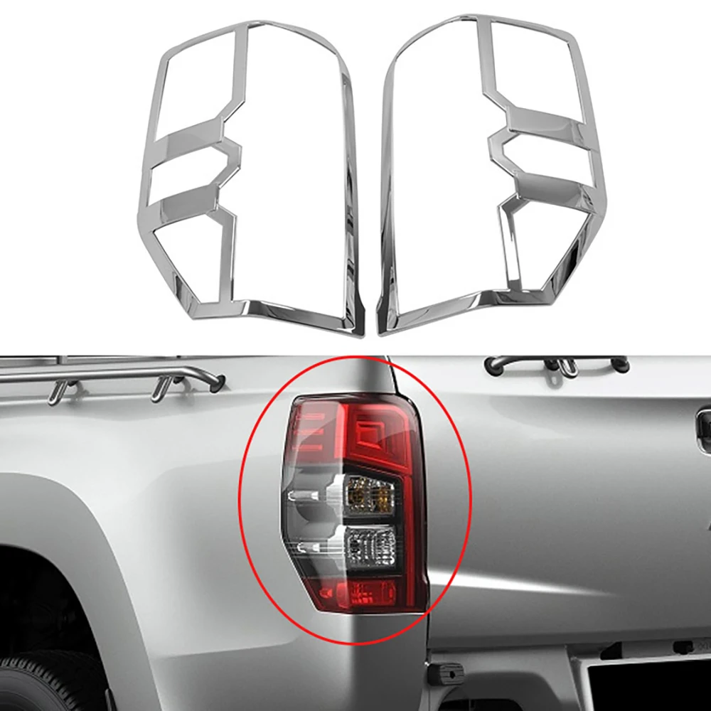 

Car Chrome Rear Tail Light Cover Tail Lamp Trim Bezel for Mitsubishi Triton L200 2019 2020 2021