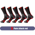 5 Pairs black red