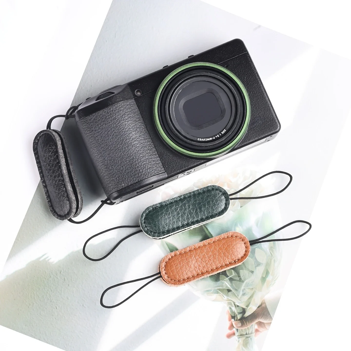 Ricoh GR GR2 gr3x gr4 미러리스 카메라용  가죽 카메라 핑거 스트랩 분실 방지 핑거 링 카메라 핸드 스트랩