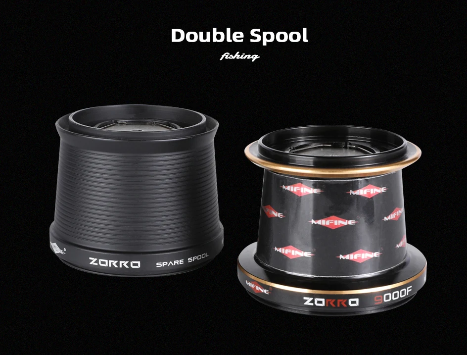 MIFINE ZORRO Spinning Angeln Karpfenrolle 8000-10000 Serie Spule Spule Salzwasserrolle 18 KG Max Drag Professionelles Metall 6 + 1BB Rad – Detail 6