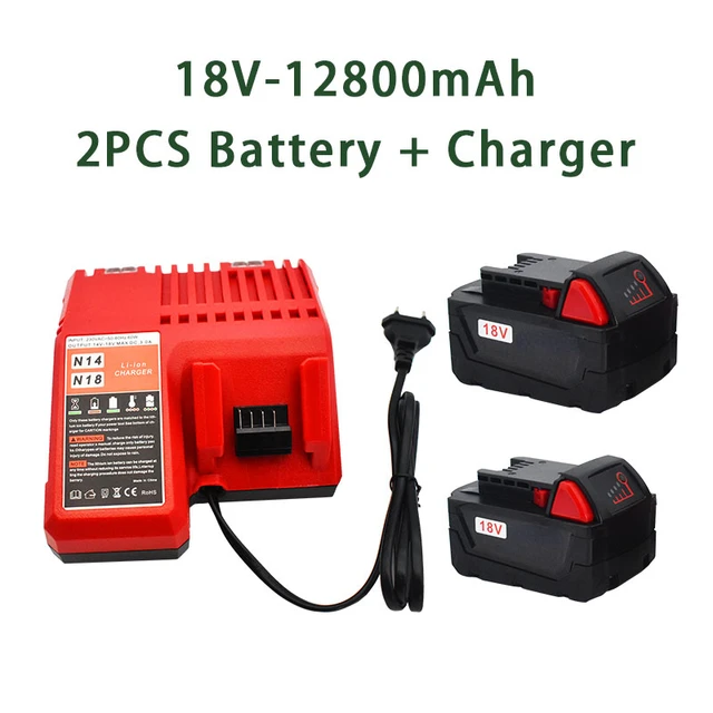 Batterie MILWAUKEE 18 V et 4 Ah Red Li-Ion M18B4-4932430063 : :  Bricolage