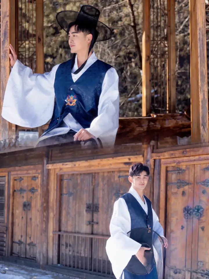 男性のためのアンティークドレス,韓国の伝統的な服,エスニックコート,公式服,ステージ,パフォーマンスの衣装,マルチカラー 男性のためのアンティークドレス,韓国の伝統的な服,エスニックコート