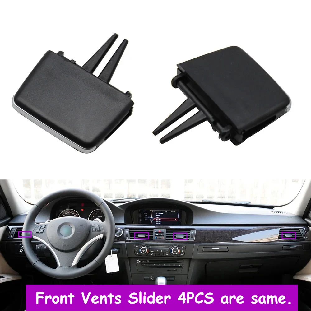 Front Rear Car Air Conditioning AC Vent Grille Tab Clip Outlet For BMW 3 Series E90 E91 E92 E93 64229130458