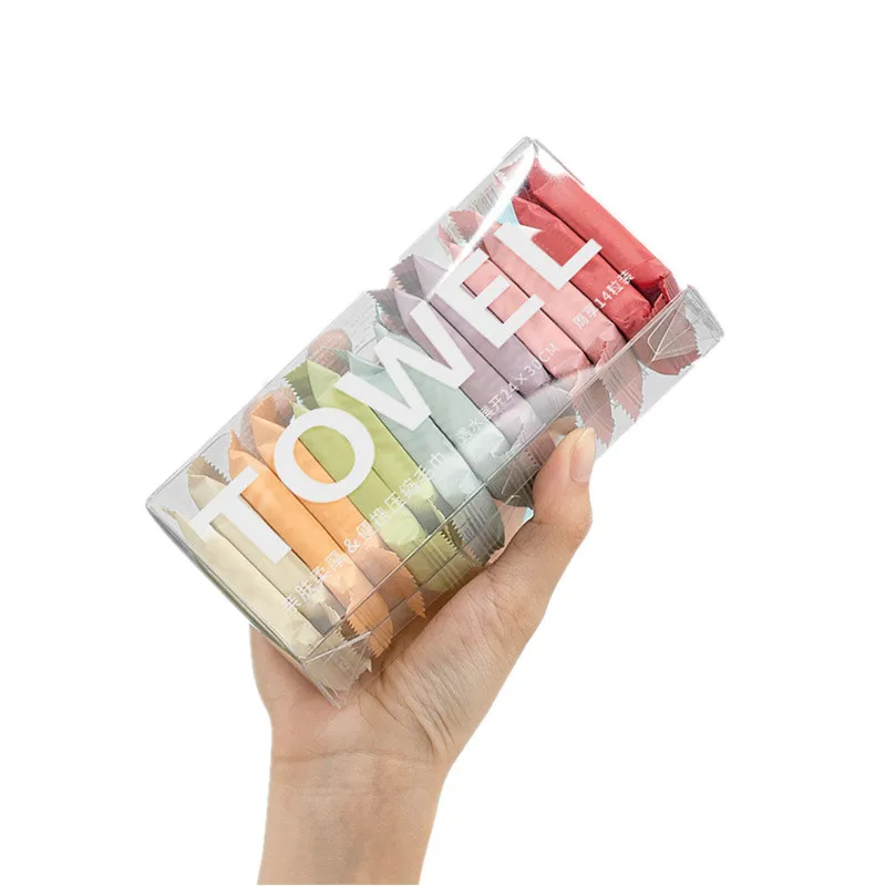 7/14PcsThickened Disposable Compressed Towel Travel Portable Super Absorbent Tissues Tablet Outdoor Cleansing Make Up Tools