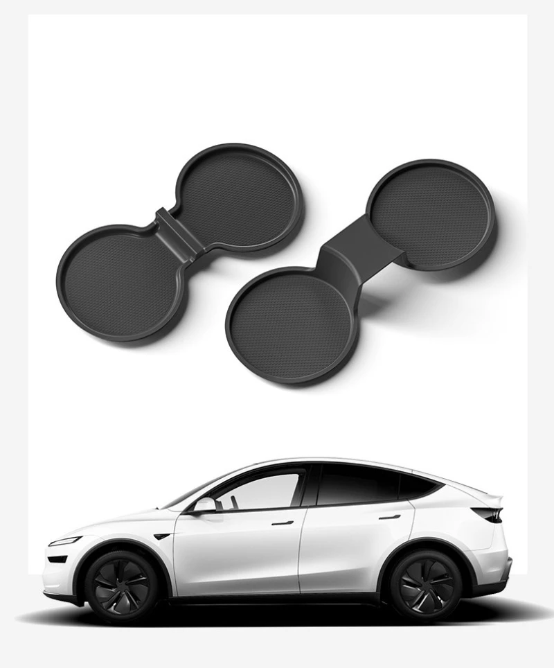 For Tesla Model Y Juniper/Launch 2025 Center Console Water Cup Pad Anti-slip Pad