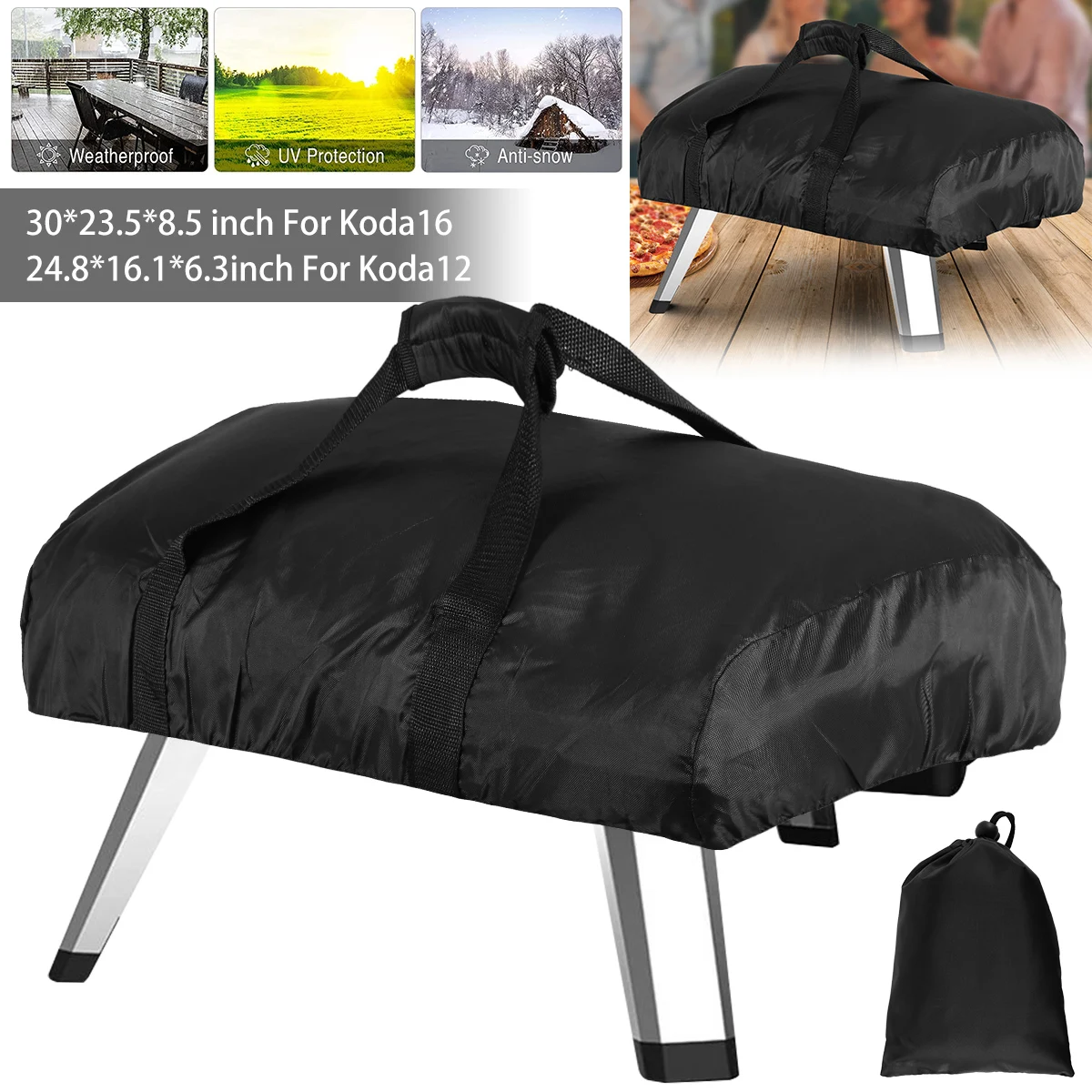 Pizza ofen Abdeckung kompatibel Ooni Koda 12 Outdoor Pizza ofen Schutzhülle wasserdicht Oxford Stoff Grill Abdeckung Grill Zubehör