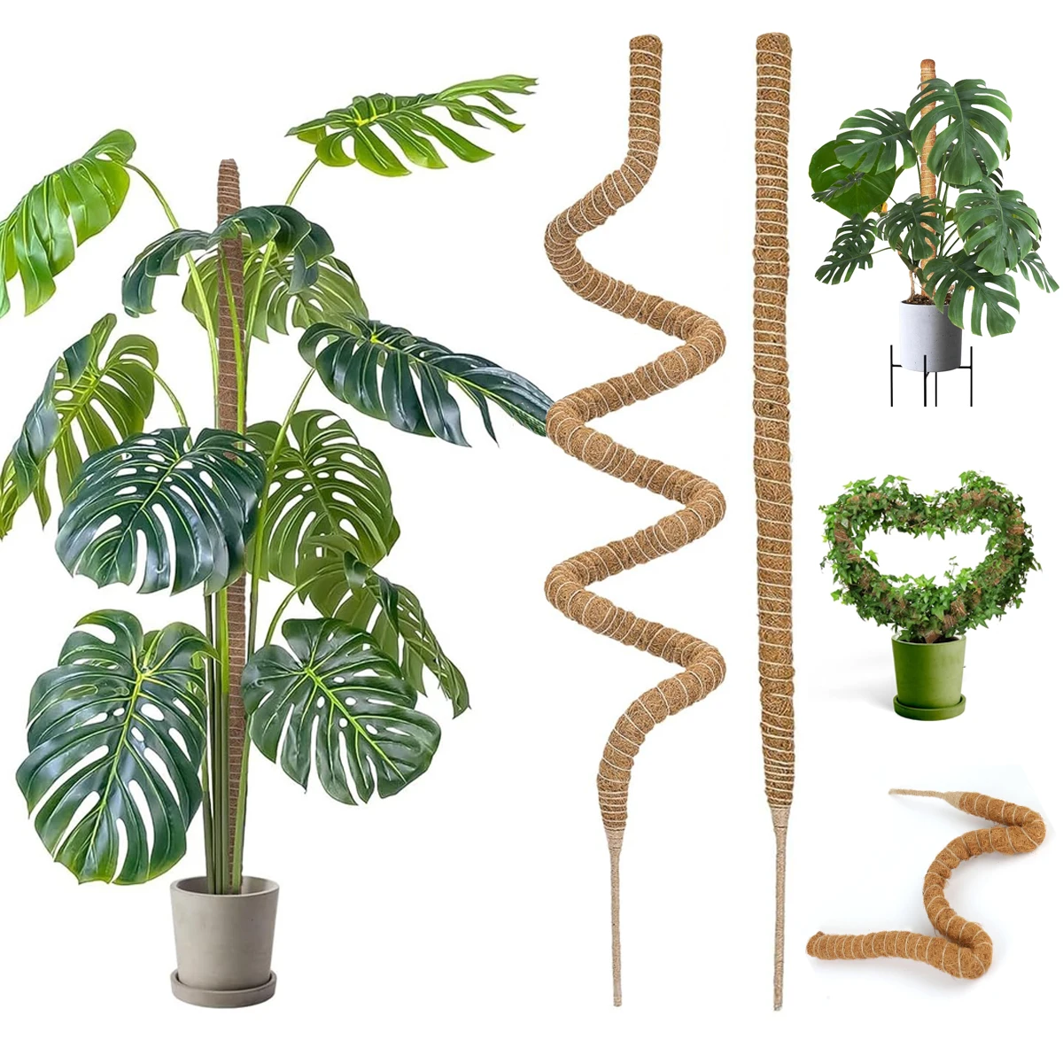 Moss Pole Plants 31 Inch Monstera Plant Support Stakes Climbing Outdoor Potted Plants Indoor Trellis Moss Pole plant stakes plant climbing support plant support racks