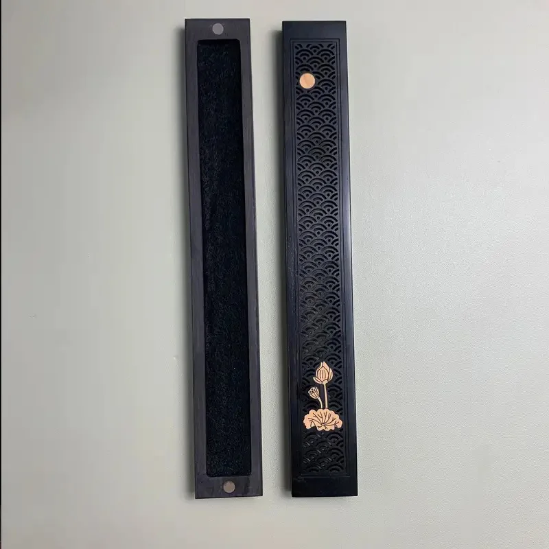 Bruciatore di incenso orizzontale ad astuccio chiuso - per incenso a bastoncino 45 Bruciatore di incenso orizzontale ad astuccio chiuso - per incenso a bastoncino - immagine 5