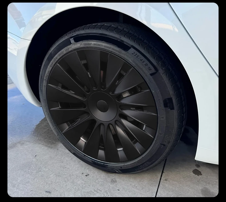 4 Stück 19 Zoll Radkappen für Tesla Model Y 2020-2024 4. Generation Automobil-Radkappen Ersatz-Radabdeckungen Vollfelgen-Zubehör – Detail 12