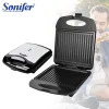 Electric Sandwich maker Large Panini 1400W Cooking Kitchen Appliances Breakfast Waffles Machine Non-stick Iron Pan Sonifer 1