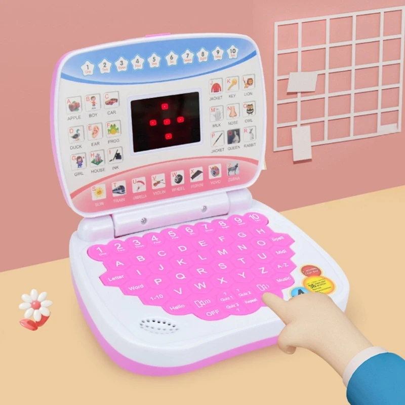 Portátil Juguete Aprendizaje Inglés Electrónico Portátil Niños