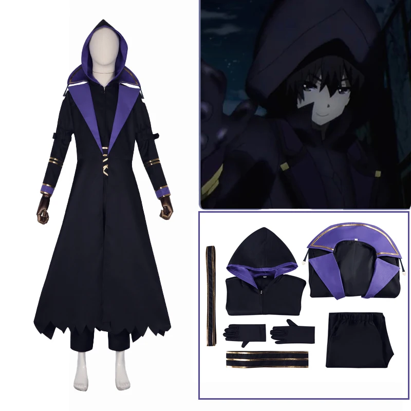 

TheEminenceinShadow Shadow Lord Cosplay Men Costume cloak Set Game Anime Uniform Accessories Halloween Party Set