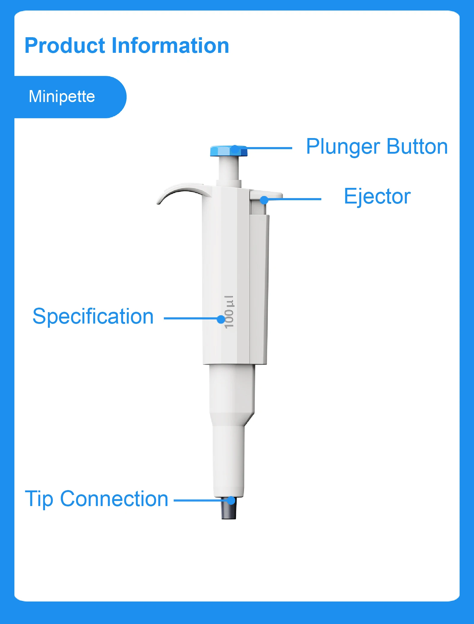 Laboratory Mini Micropipette Adjustable Pipette Gun 5ul 10ul 50ul 100ul 200ul 30