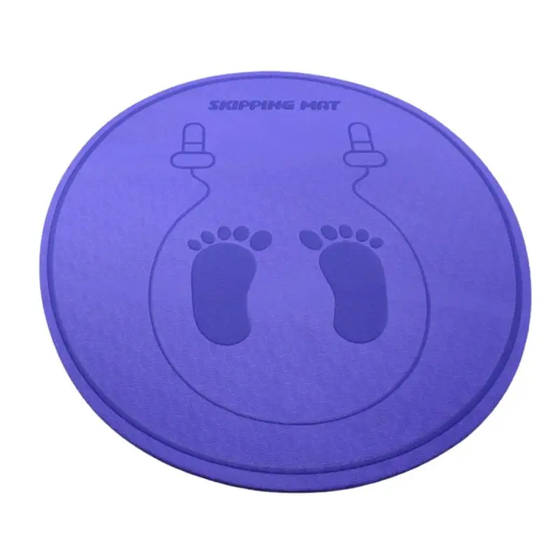 LYEAA Jump Rope Mat, antislip oefenmat th ovale textuur teken, dempen ruisonderdrukking skip touw pad voor absorberende Sho, vloer en touw bescherming geluiddichte dam (grijs, maatA