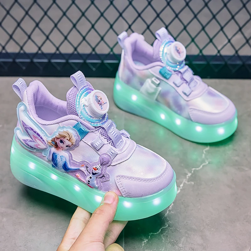breathable kids LED shoes