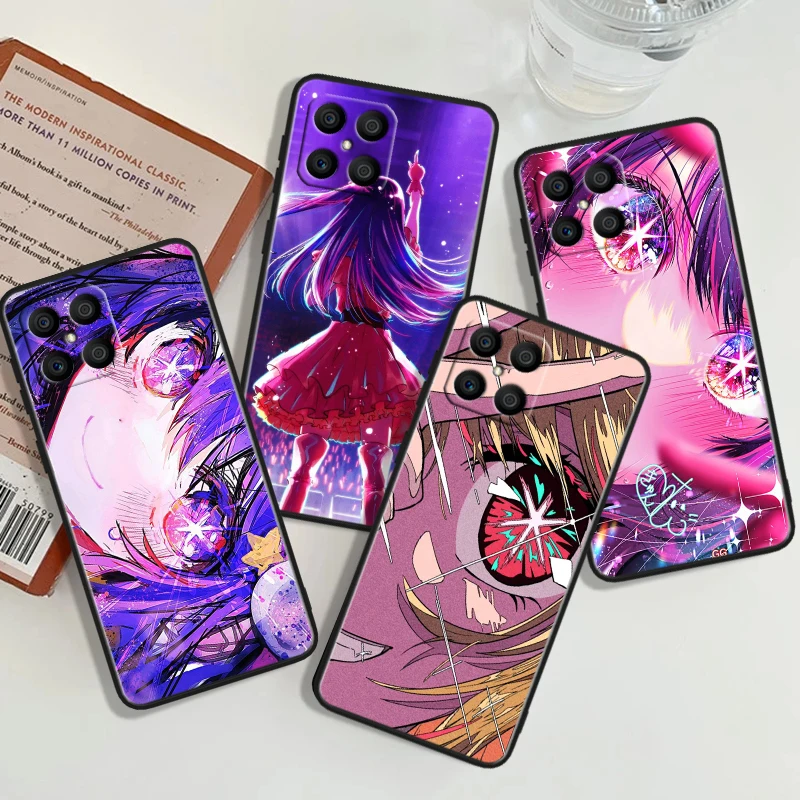 

OSHI NO KO Anime For Honor X9A X8A X6 80 GT 70 60 SE 50 X30 30S 30i 20 20S Pro Plus Lite Black Soft Phone Case