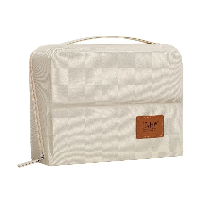 Spacious Multi-Compartment Standing Pencil Case with Portable Handle