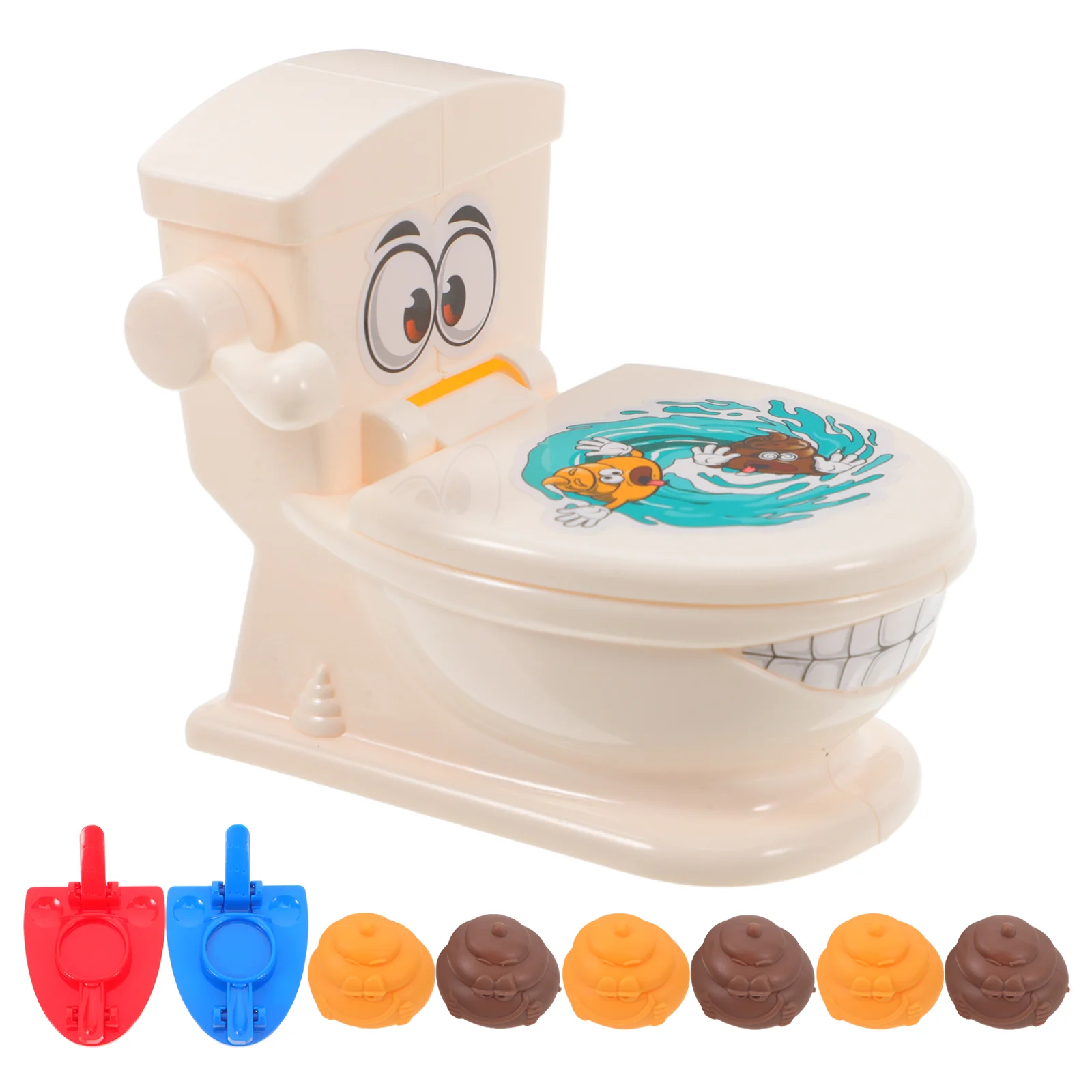 Prank Poop Toy Novelty Gadgets Practical Jokes Kids Hobbies Catapult Games Toilet Shoot Props Fake Poop Prank Stuff Novelty
