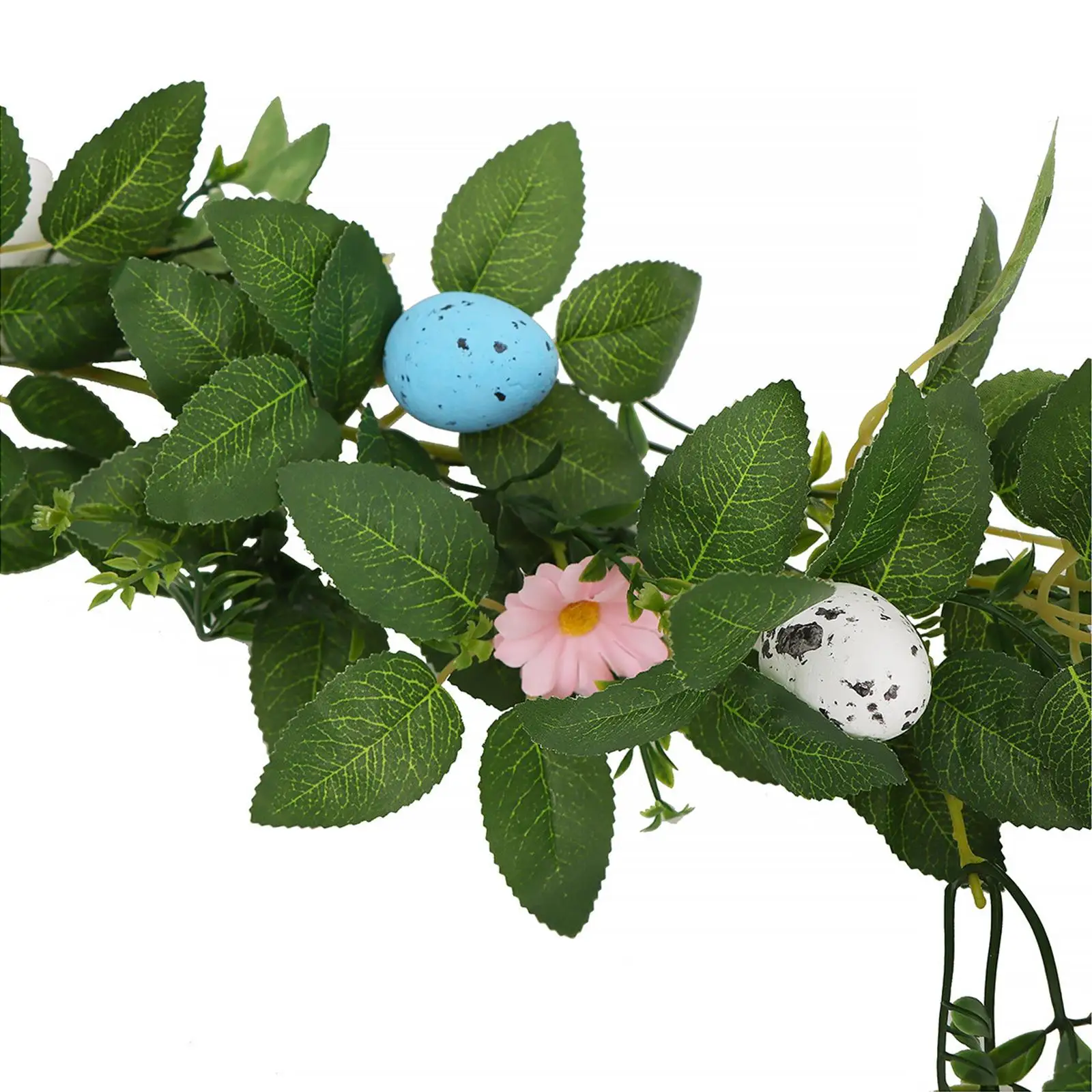 Easter Eggs Garland Hanging Decoration Spring Wreath Handicrafts Easter Egg Wreath for Birthday Home Indoor Outdoor Farmhouse